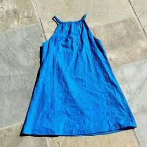 EUC sleeveless GB Girls blue A Line dress